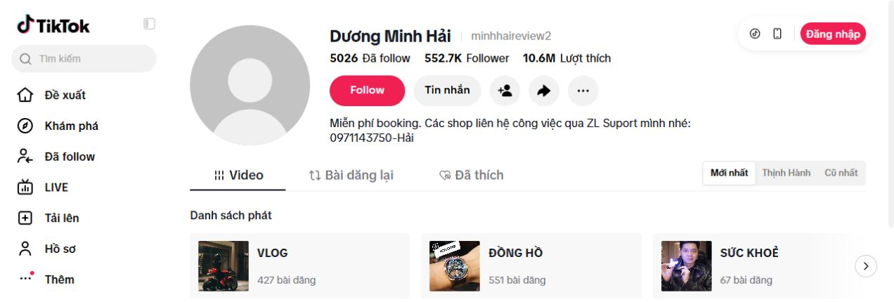 GHOST REGEND trên kênh Dương Minh Hải: có uy tín, đáng mua?